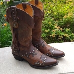 J.B. Dillon Goatskin Handcrafted Western Boots